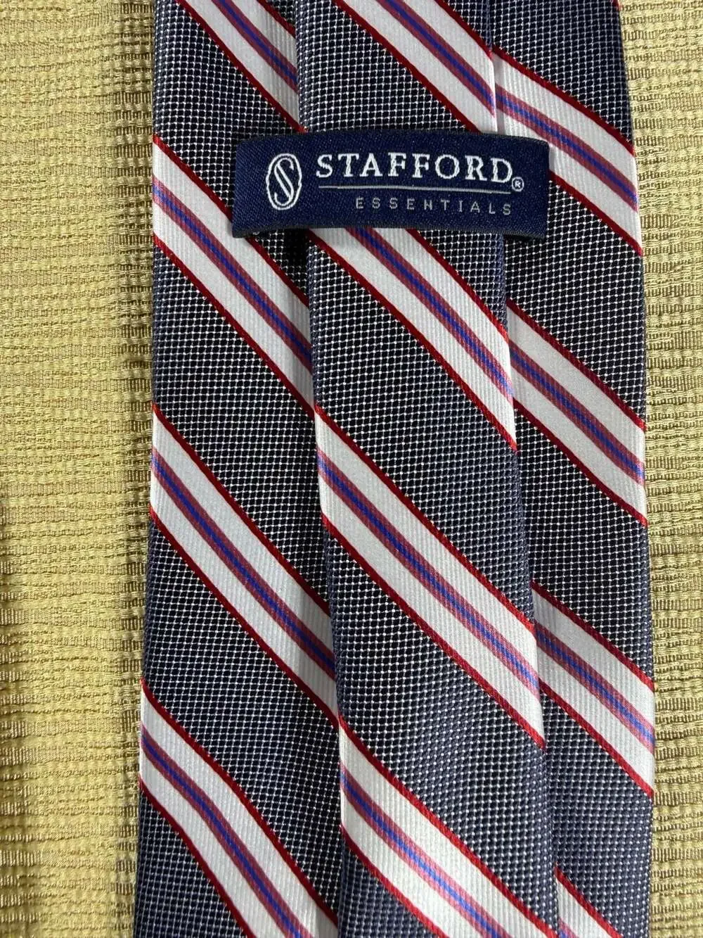 Lot of 5 Stafford Men's Silk Neck Ties Bundle